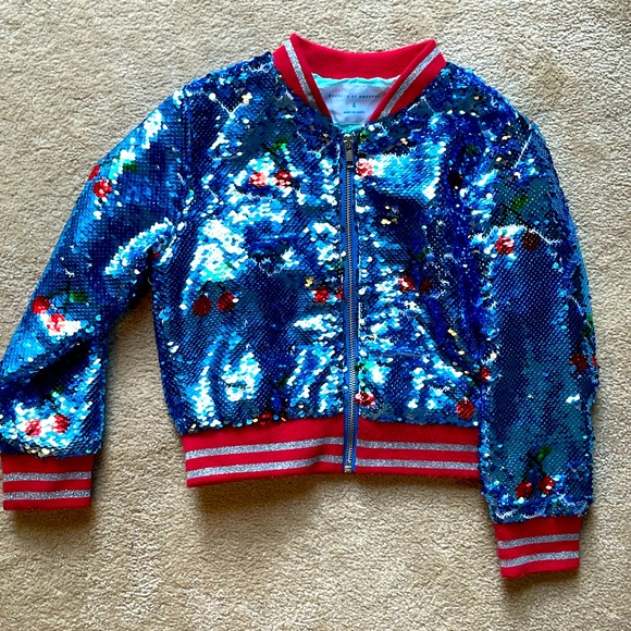Rockets of Awesome Other - ROCKETS OF AWESOME Sequined Cherry Print Jacket